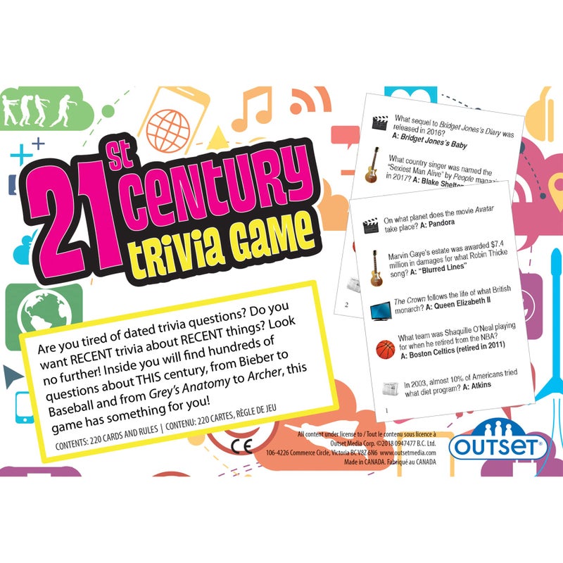 Outset Media 21st Century Trivia Game - A Game About 21st Century History Featuring 1200 Questions - Ages 12+ - Image 3